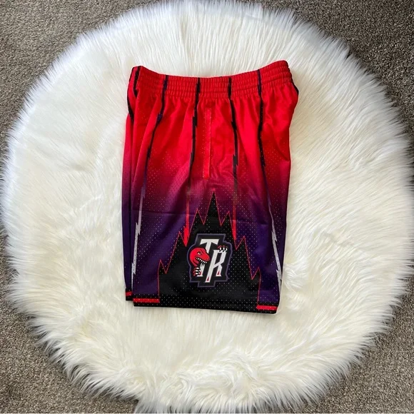 MITCHELL & NESS TORONTO RAPTORS BASKETBALL SHORTS HARDWOOD CLASSIC NBA new - Picture 6 of 6